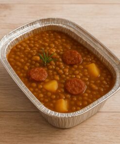 Alternative view of Lentejas con chorizo y patatas.