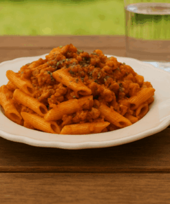 Macarrones a la boloñesa.