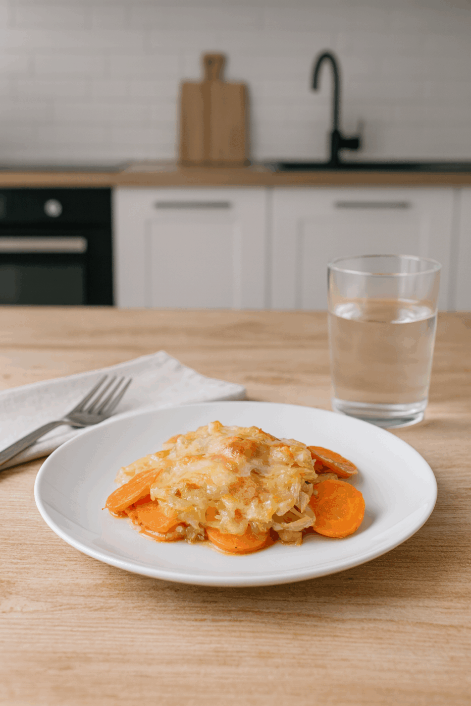 Zanahoria,cebolla y queso.