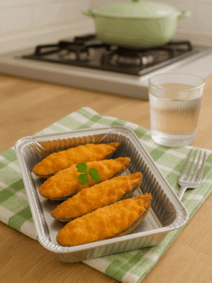 Alternative view of Sopa de pescado fideos con almejas.